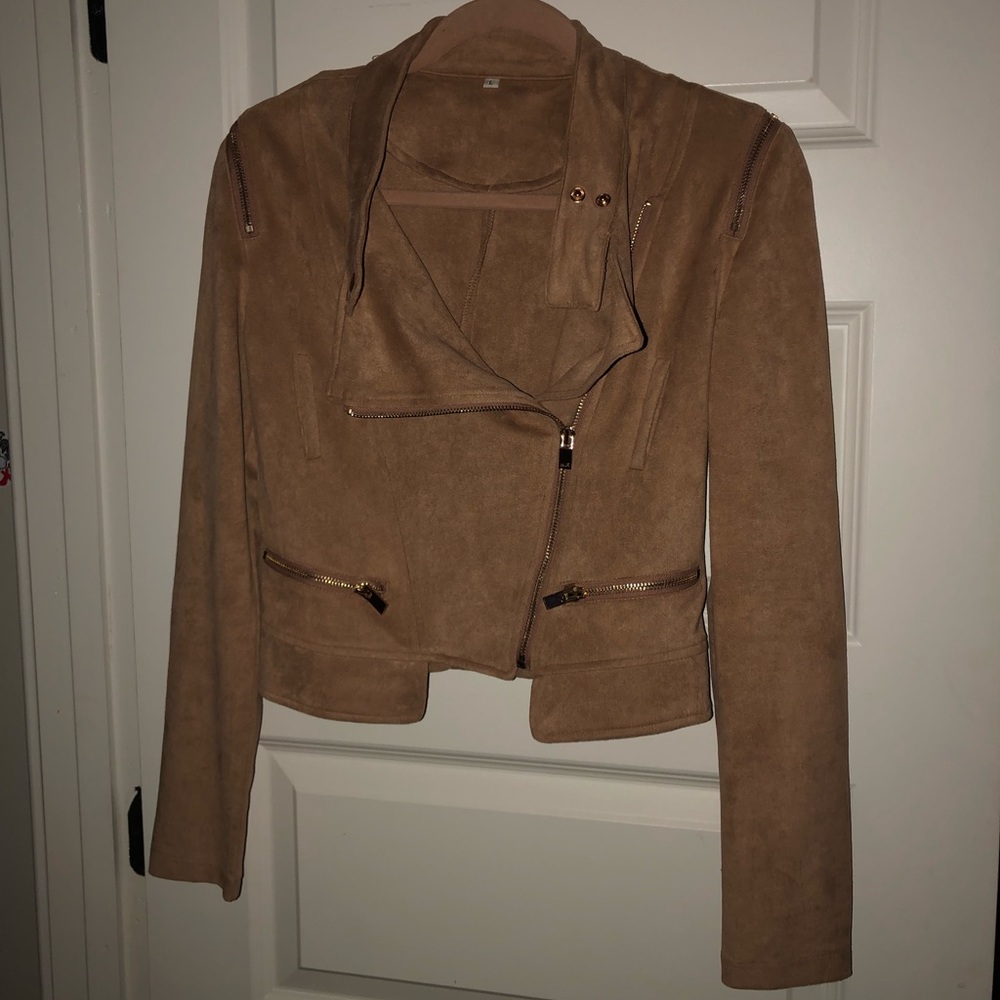 Tan Moto Jacket